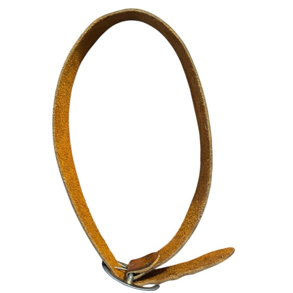 Vintage Hand Painted Leather Latigo Cowhide Belt Floral Western Y2K Boho Size 32 - Picture 9 of 13